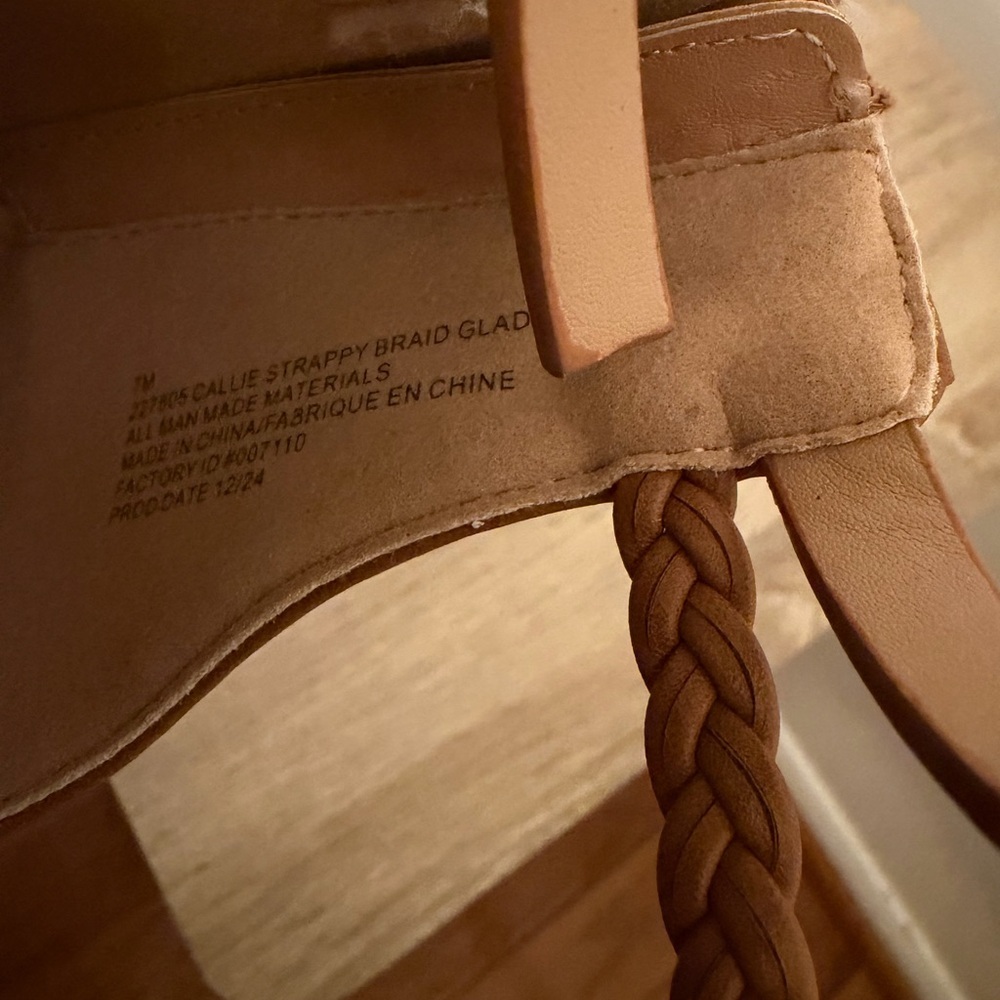 Maurices Comfortable Gladiator Tan Strappy Sandals - Picture 7 of 8